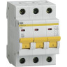 Автоматический выключатель IEK ВА47-29 3Р 3А 4,5кА D - MVA20-3-003-D