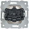 Розетка IEK BRITE BR-R14-16-K91 РС14-1-0-БрАБ 16А с заземл. Защ. Шторки механизм арктич. Бел.